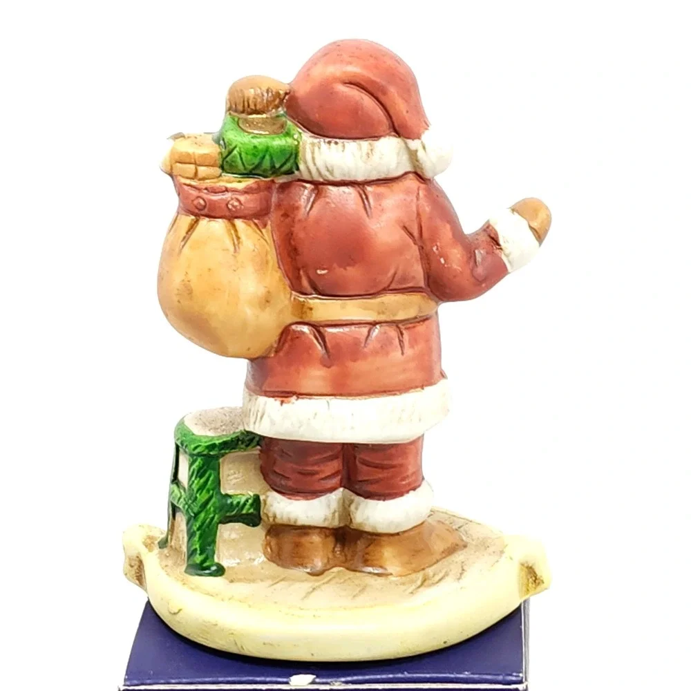 Santa Through The Years‎ 1940 Jolly Old ST. Nick Christmas Porcelain 1990 Vtg
